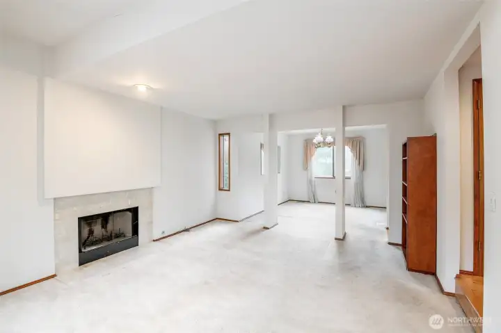 Formal Living Room with Fireplace
