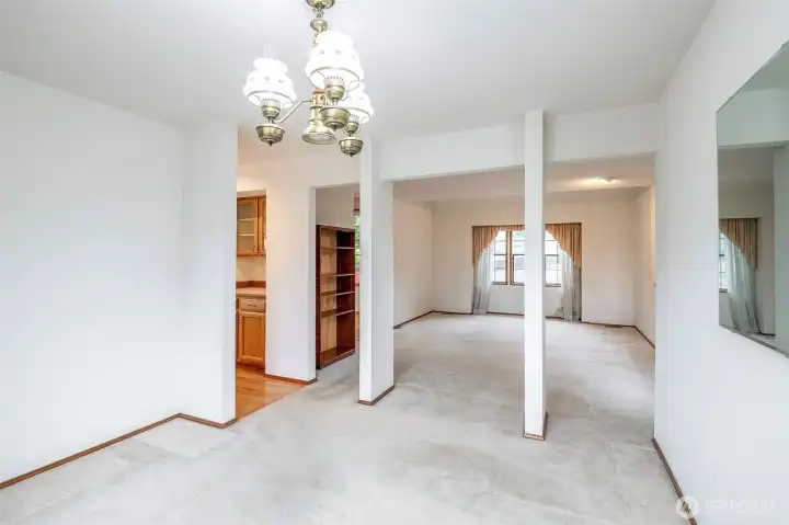 Formal Dining Room with views outback!