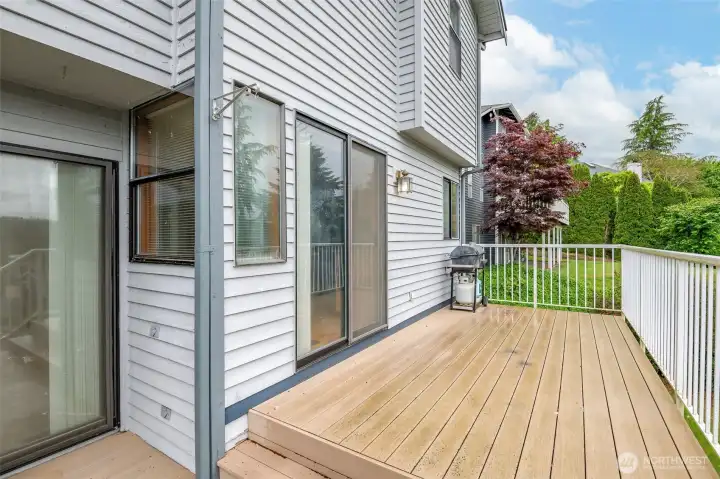 Deck off the kitchen