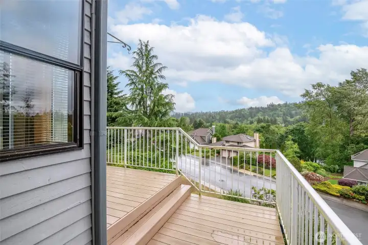 Deck from the family room sliding door