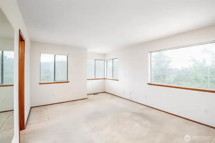 Welcome to the OVERSIZED primary suite with views for days!