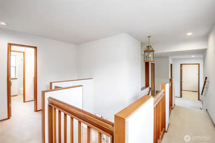 On the other side of the upstairs...