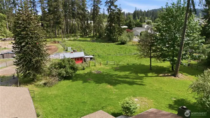 Large Garden with deer fencing, and irrigation