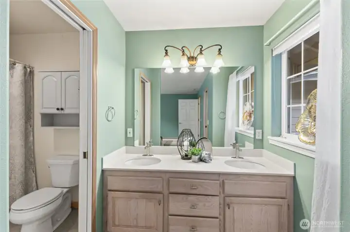 Large Vanity Space with soft daylight window
