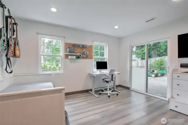 Guest bedroom on lover floor.