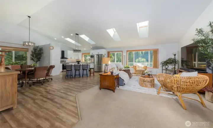 Main level living area for any occasion.