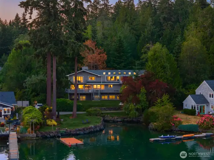 Handsome home of superior size on Port Madison Bay!