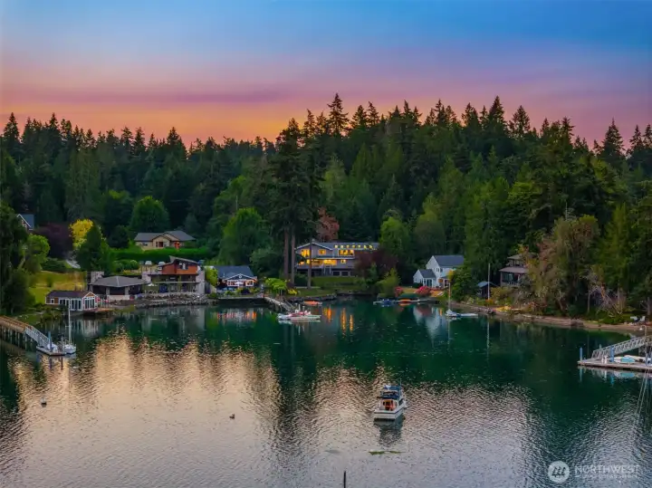 Set in a private enclave of fine homes on a sweet half acre lot.