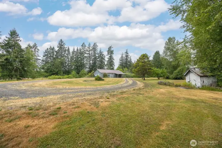 Looking back toward the road from the homesite.