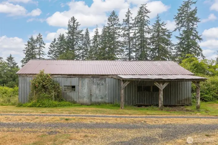This was the barn that they used to have cows and horses in. California Creek is behind it.