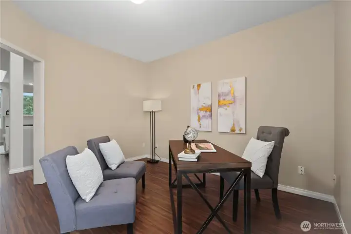 Versatile den, could be 3rd bedroom.