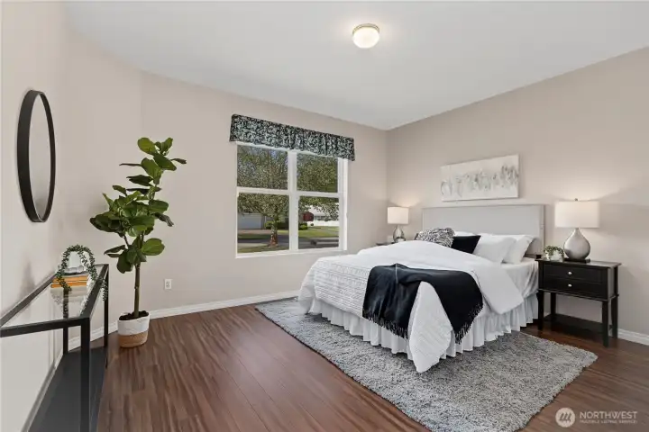 Second bedroom has a walk in closet.