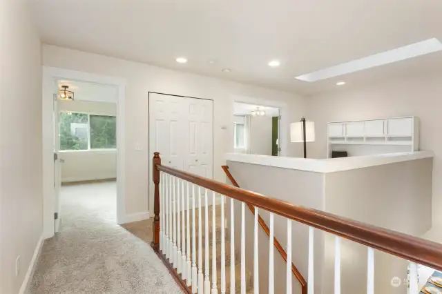 Upstairs hallway - light and bright!