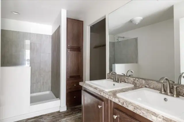 Primary Bathroom is very spacious
