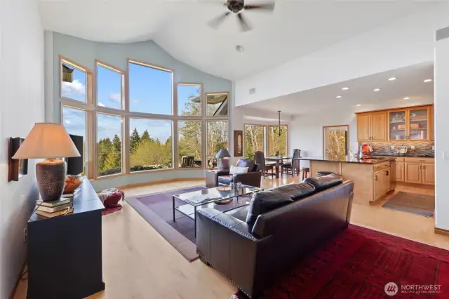 Floor to ceiling views!