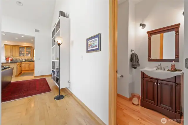 Powder room off of Living Room
