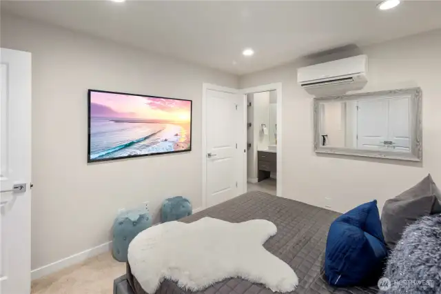 Primary bedroom with 2 closets.