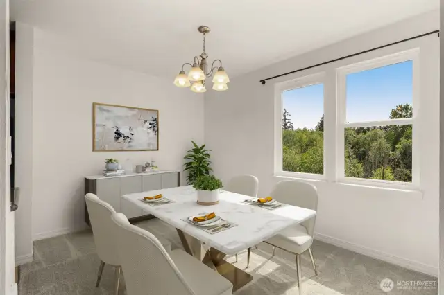 an actual dining room in a condo-hard to find
