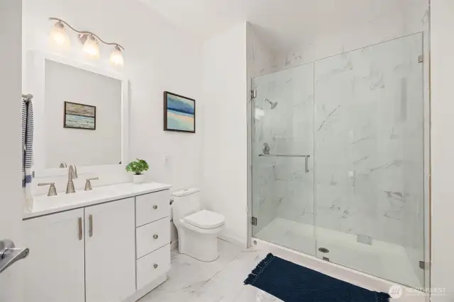 3/4 bath on main level.