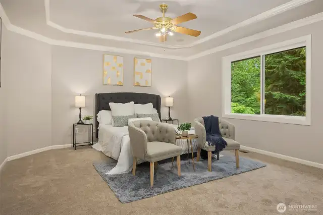 Primary suite on upper level.