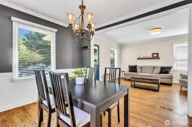 Dining room was likely originally a bedroom