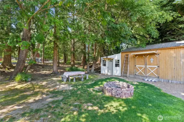 Gather Around the Fire Pit, Plant, Play, & Relax! This Space Feels Like Your Own Park!