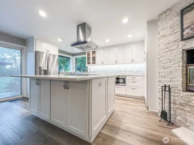 Fully remodeled kitchen with newer appliances