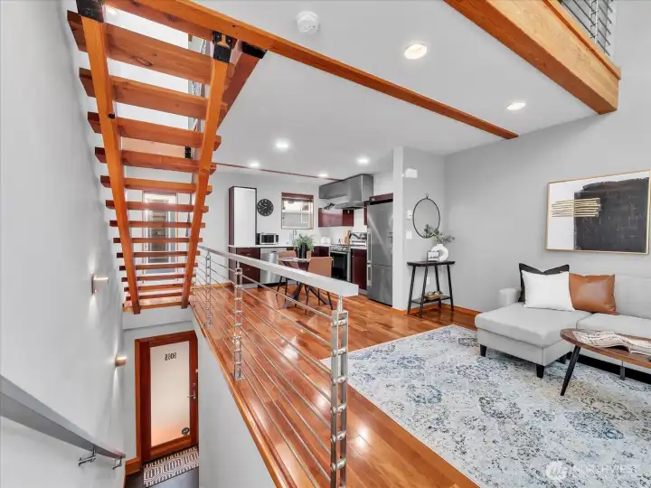 Modern, Open main living and dining