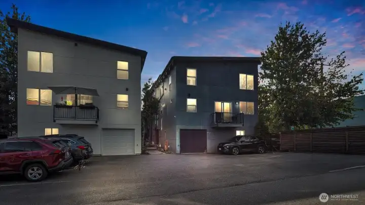 Enjoy off-street parking off the back alley