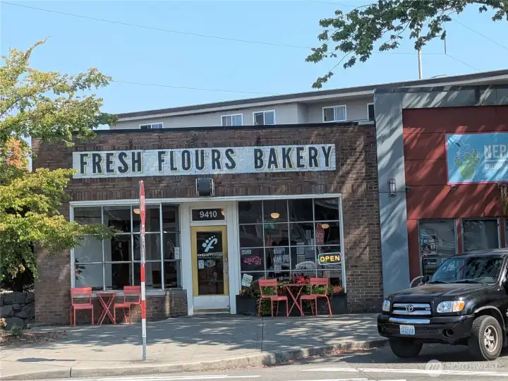 Enjoy coffee & pastries at this local