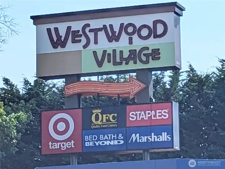 Sure, half the shops on this sign are gone, but Westwood Village is just minutes away and has tons to offer.