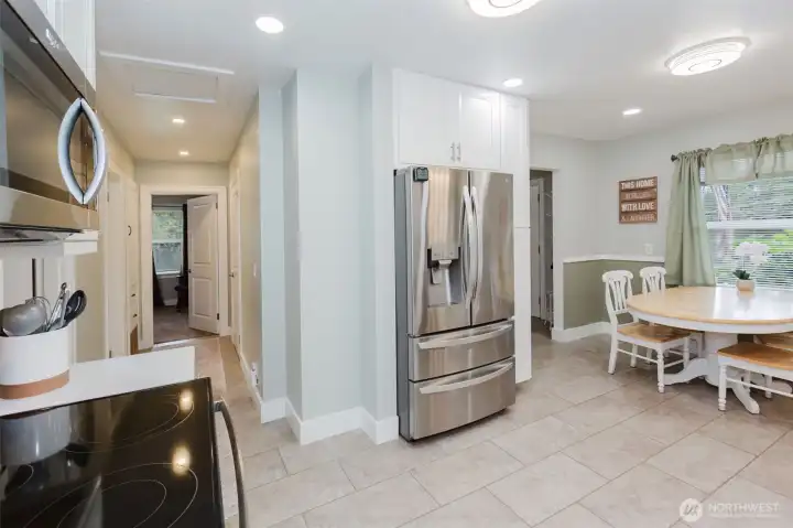 Stainless Steel appliances  in the kitchen are just a year old! And they all stay for you!