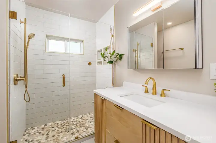Primary Bath with Tiled Shower