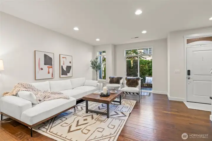 Fresh interior paint.