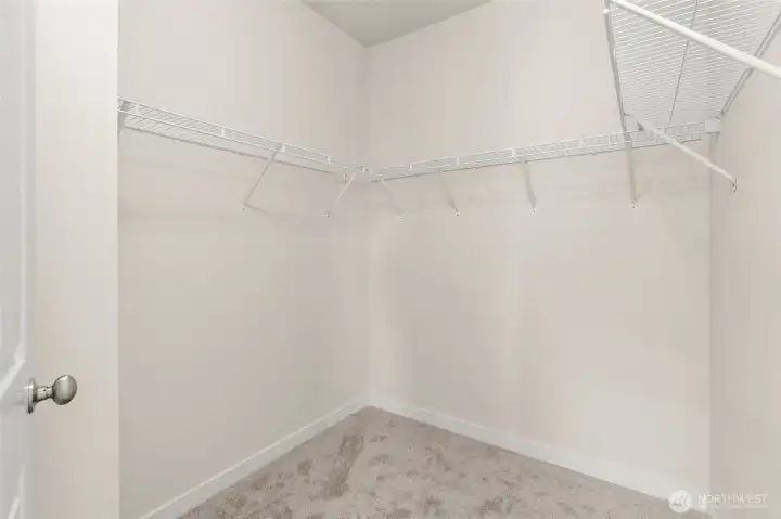 Huge walk in closet.