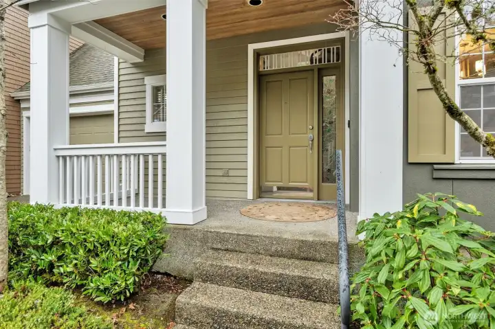 Private entry and patio. Welcome in!