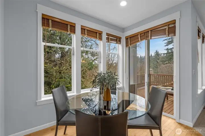 eat-in kitchen with territorial views. eat-in kitchen with territorial views.