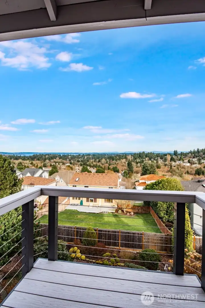 View from the private, primary balcony