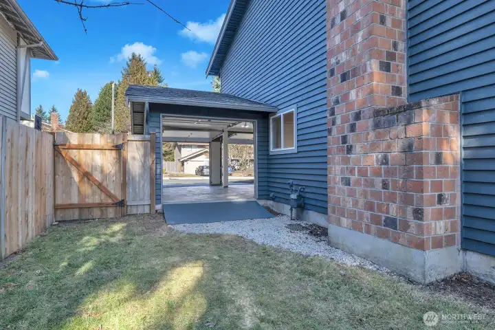 custom pull through 3rd garage door opens up a lot of options!