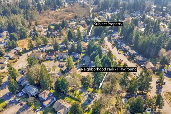 Close to the neighborhood playground