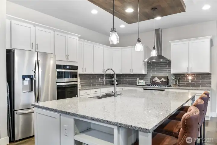 Gorgeous! Gourmet kitchen is the perfect space for cooking, gathering and entertaining!