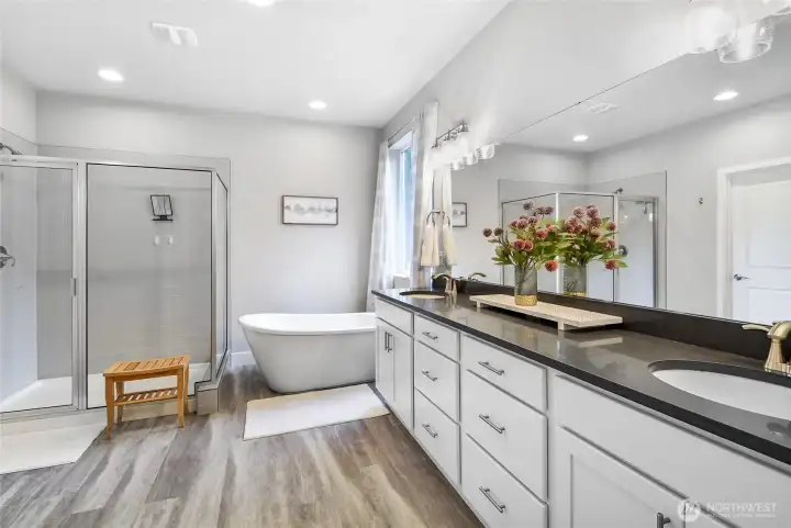 Exquisite spa like bathroom!