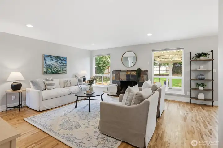 Cozy up to your wood burning fireplace