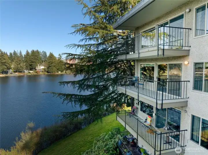 Step onto your private balcony to claim your front-row seat to the shimmering waters and lush greenery of Bitter Lake.