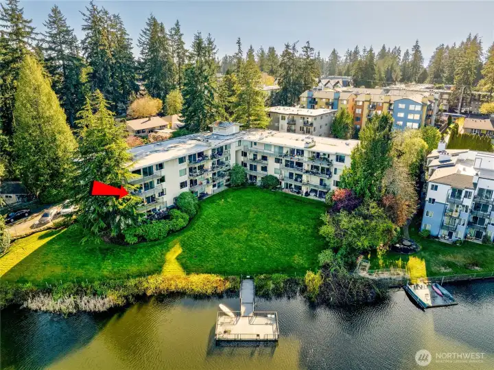 Experience the calming symmetry of Bitter Lake, where the glassy water and mature evergreens create a permanent, picturesque backdrop.
