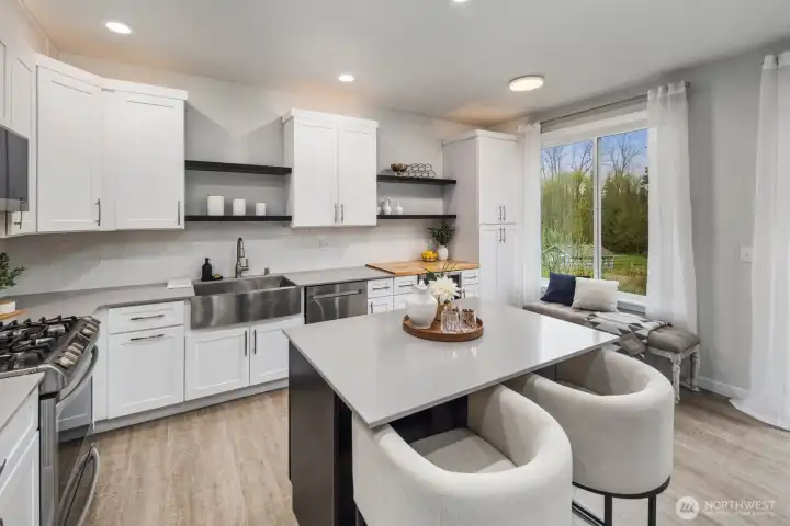 Open layout provides ample natural light