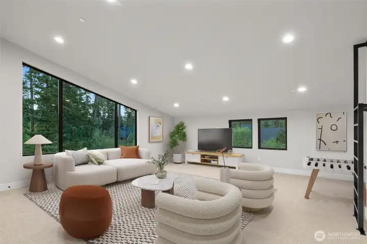 Upstairs Ensuite bonus room. Virtually staged