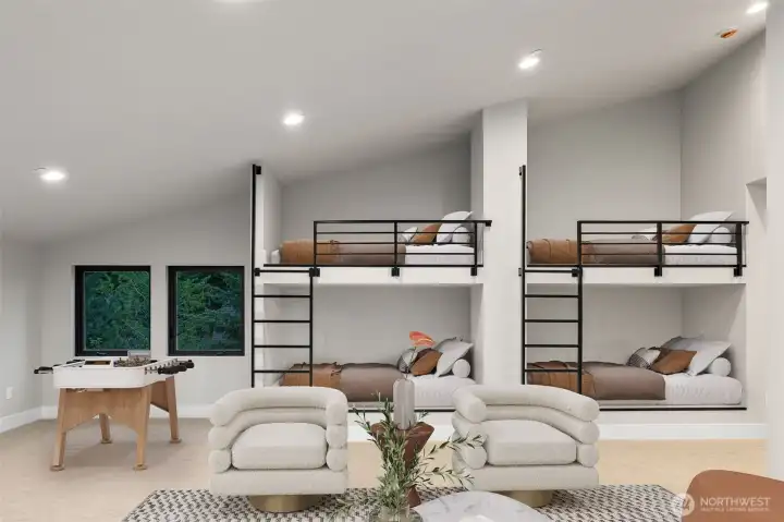 Upstairs Ensuite bonus room. Virtually staged