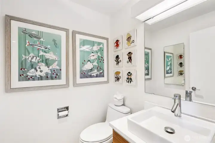 Downstairs bathroom.