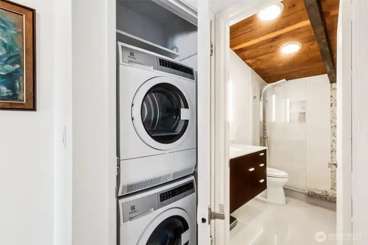 In-unit laundry.